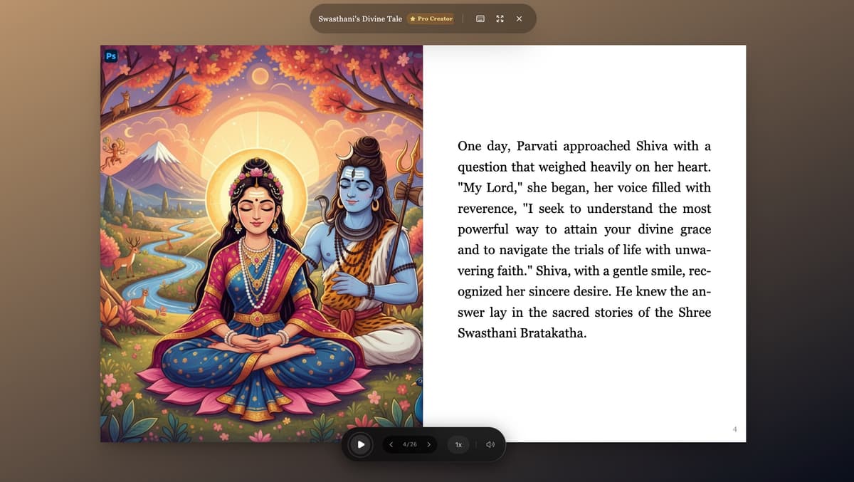 AI Generates Your Complete Story screenshot