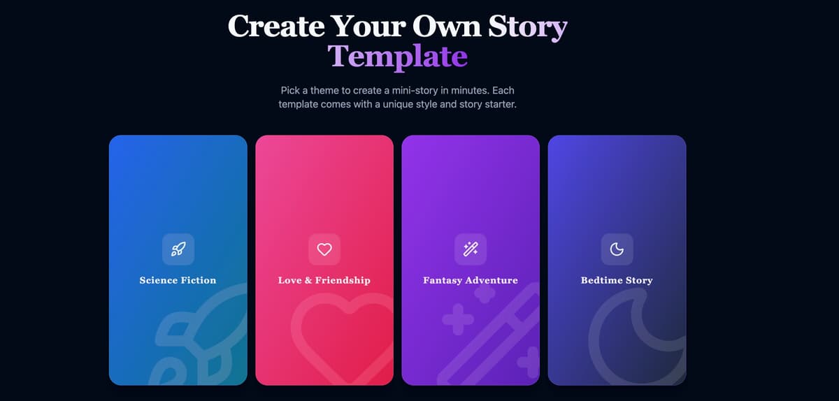Choose Your Template or Start Fresh screenshot