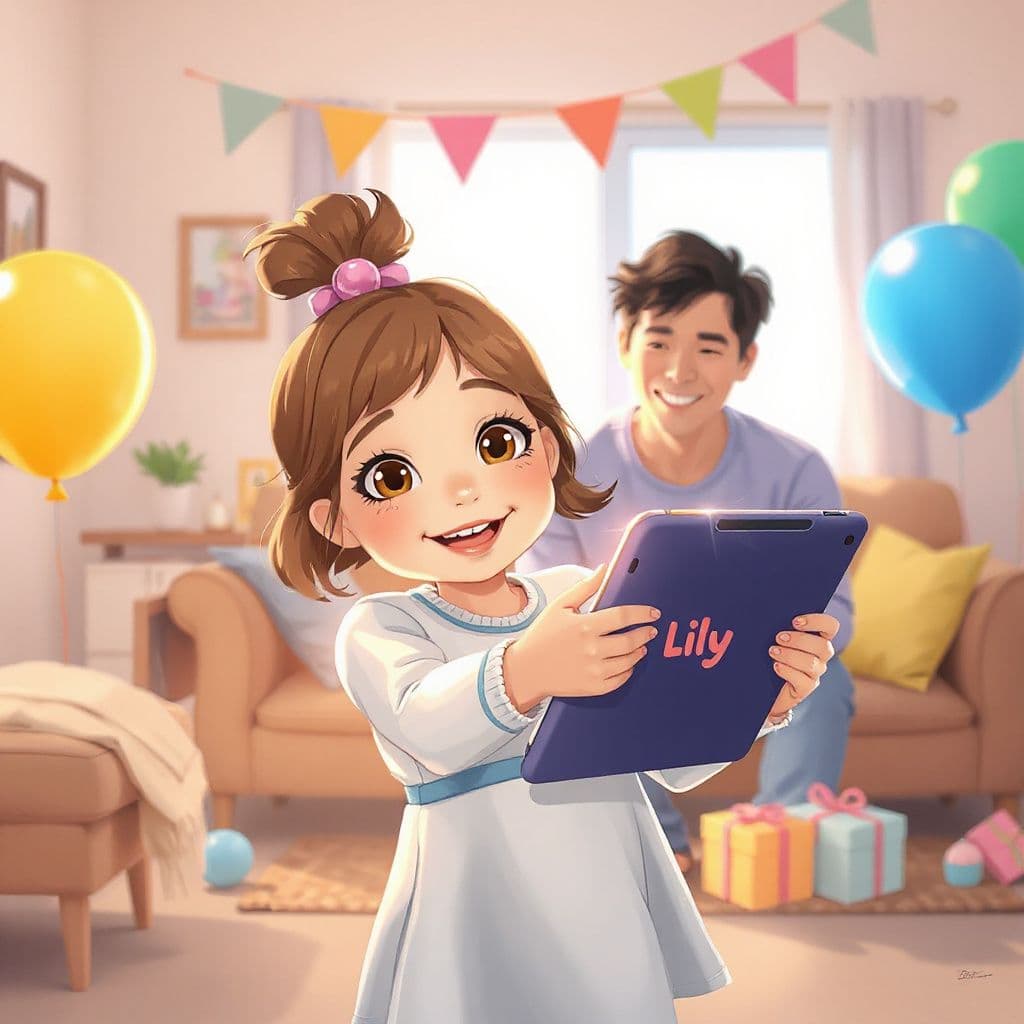 Lily's Birthday Tablet Magic