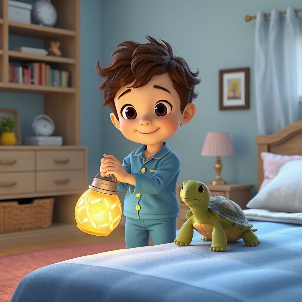 Leo Learns to Build His Little Glowy Lantern Light