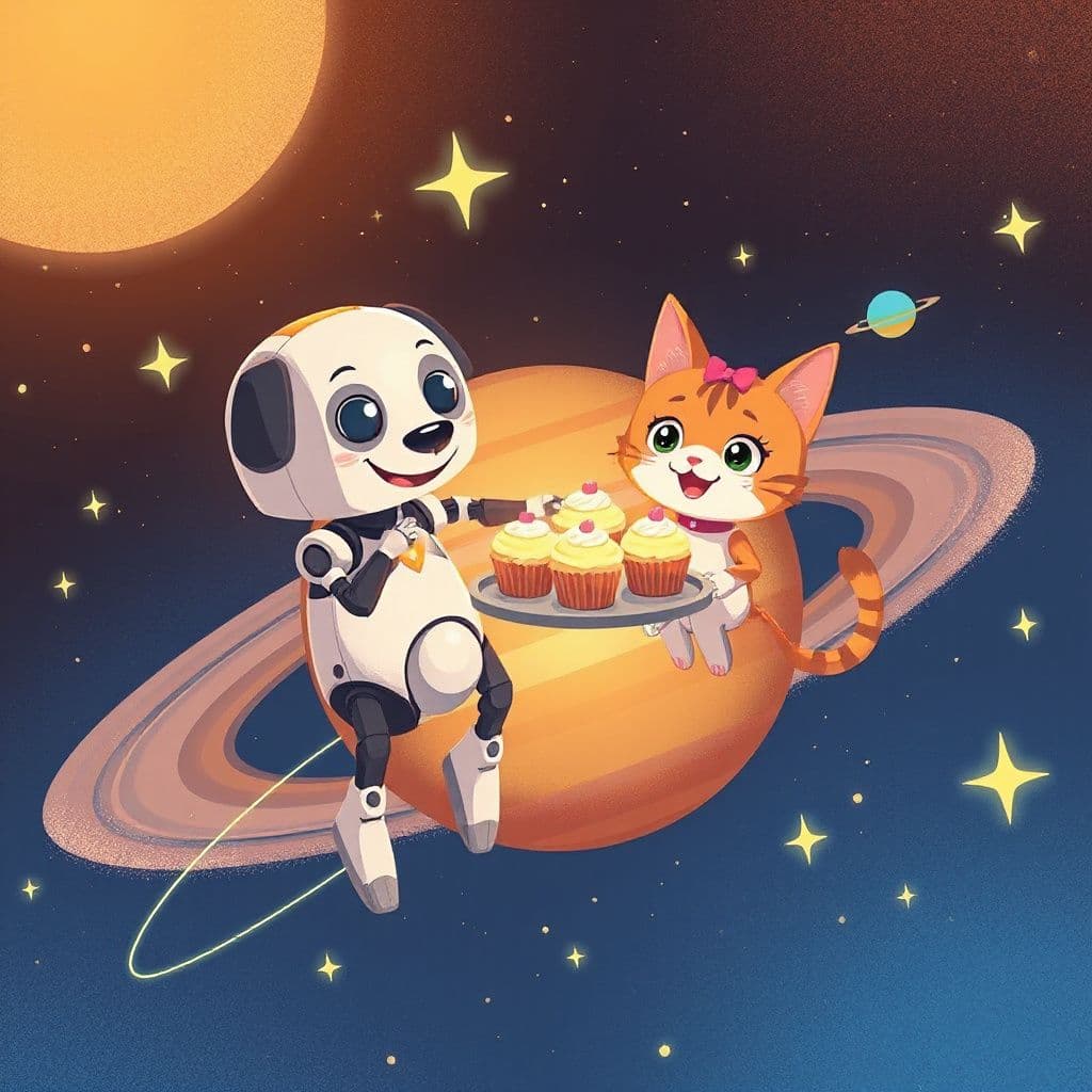 Robots' Zero-Gravity Feast