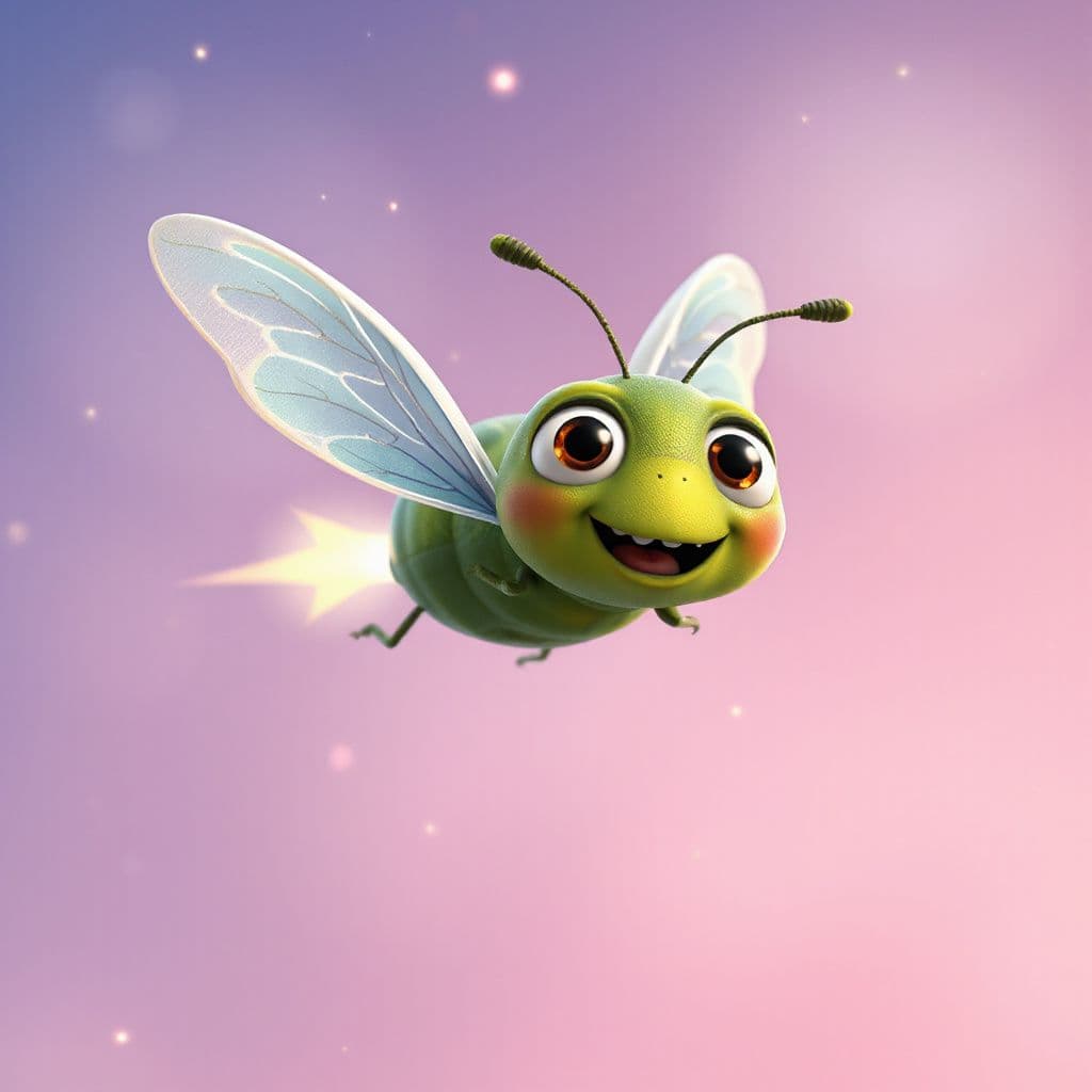Sparky the Little Lightning Bug Finds His Glow