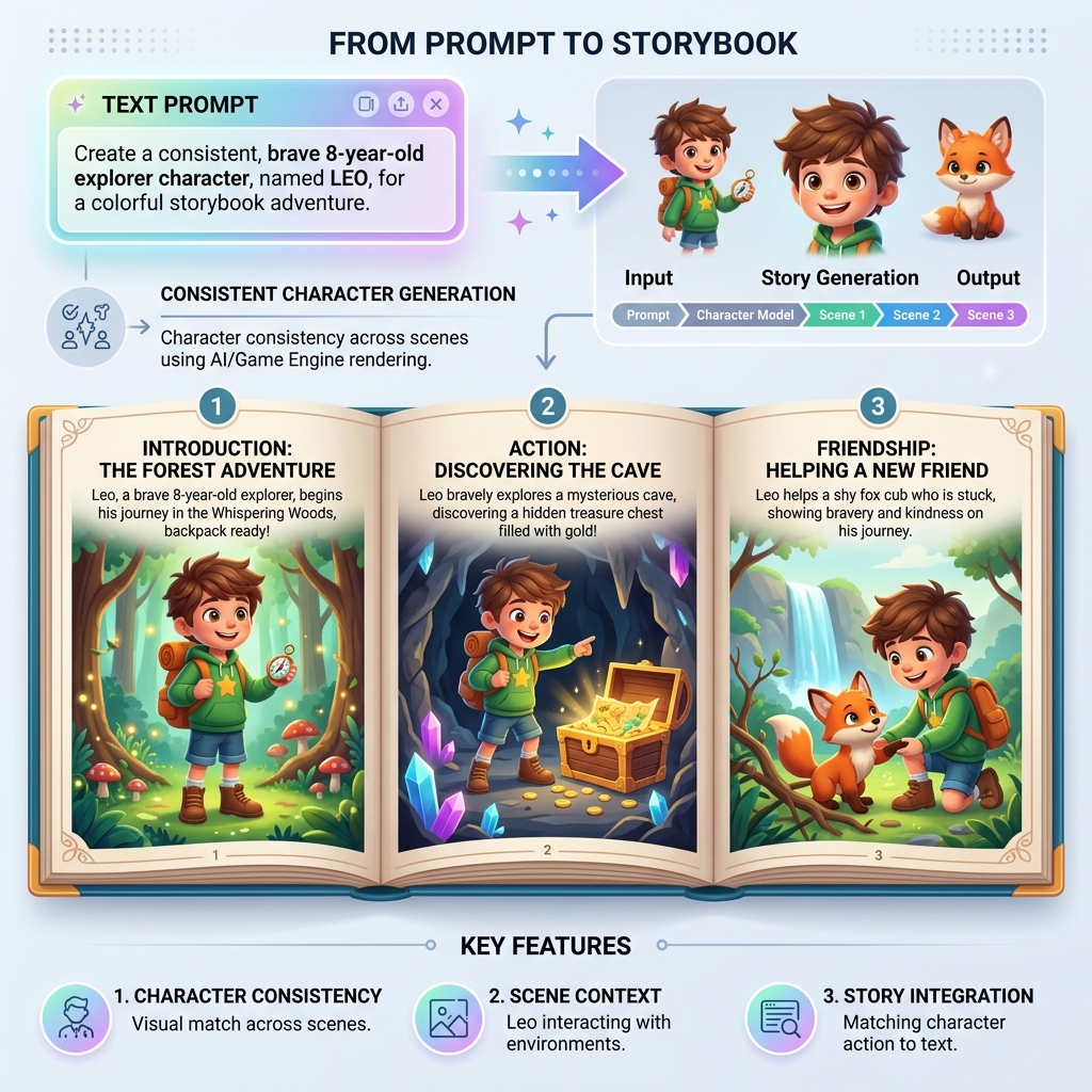 How Character Anchoring transforms a description into a consistent character